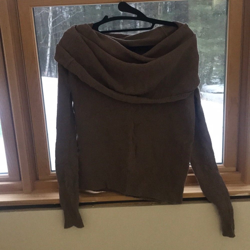 BCBGMAXAZRIA off the shoulder sweater